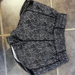 Black and White Patterned Shorts